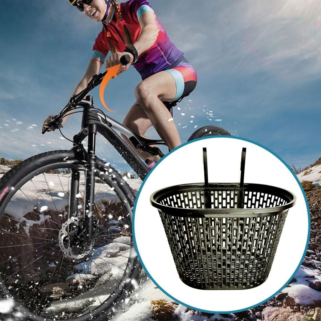 Универсальная пластиковая корзина в пасторальном стиле, органайзер для велосипеда, складной органайзер для велосипеда, передняя корзина, оборудование для верховой езды