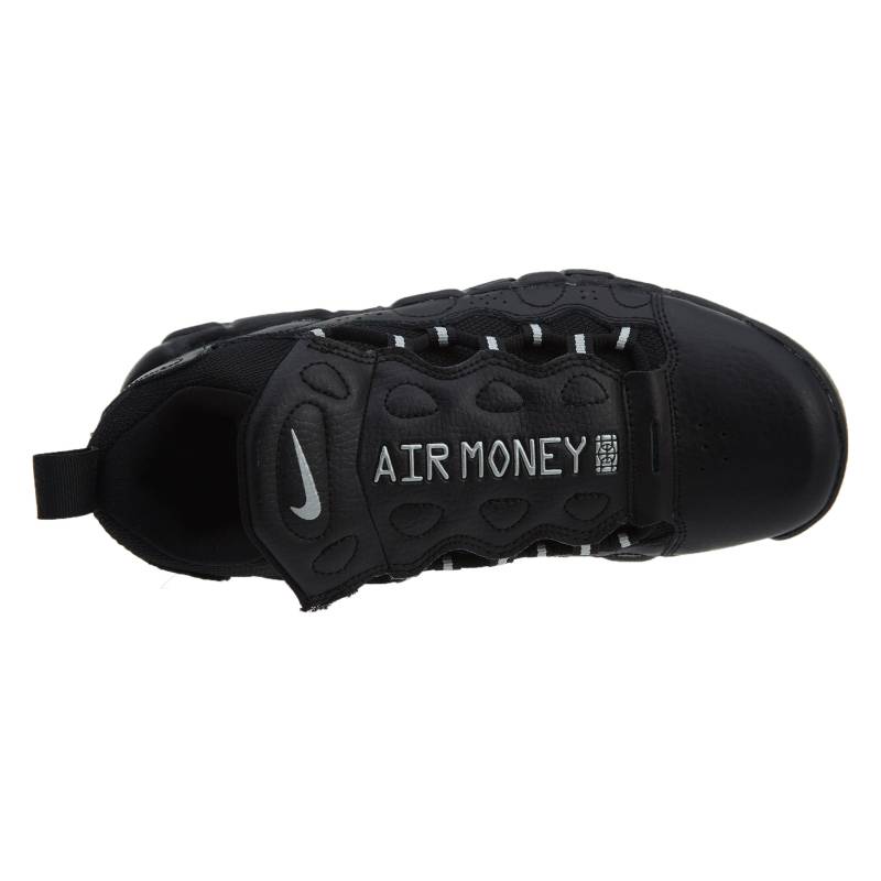 Nike Air More Money GS Black Kids Sneakers Metallic-Silver-Pure-Platinum AH5215-001