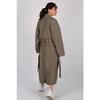 Women's Beige Belted Seasonal Trench Coat