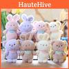 Cute Bunny Plush Keychain Ultra-soft Short Plush Stuffed Animal Backpack Accessory
