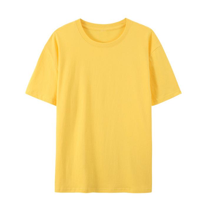 190 г гребенного хлопка летняя повседневная футболка с короткими рукавами