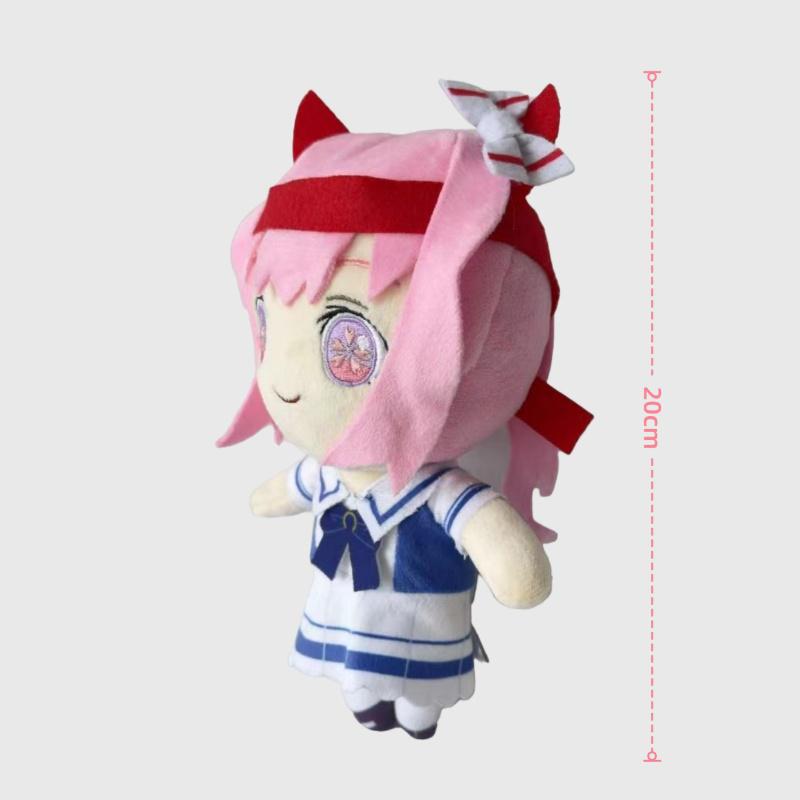 TreasuringU Новые Плюшевые Игрушки Uma Musume Милые Мягкие Набивные Куклы Девочка-Скаковая Лошадь Каштановые Волосы Маленькая Девочка Плюшевая Игрушка Подарки на День Рождения