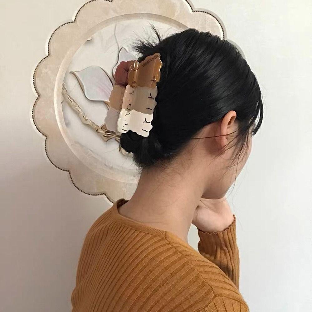 Ins Large Hairpin For Girls Women Hair Clip Puppy Dog Acetate Dog Hair Claw Korean Shark Clip