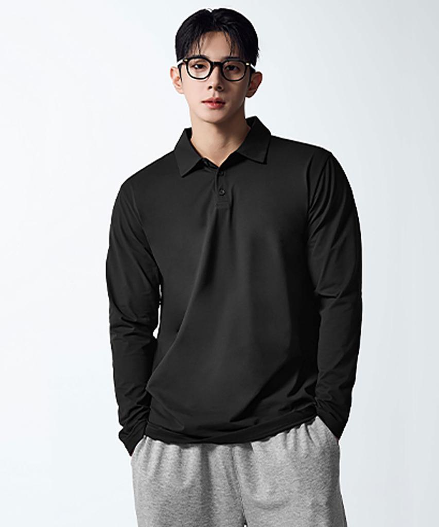XEXYMIX Ecodex Men'S Polo Long Sleeve Xmmlp01J1 (B Type)