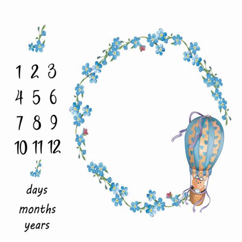 Креативный детский фотоплед для важных событий – Реквизит для позирования с фоном из цифр для фотографии