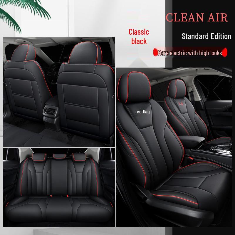 Durable Leather All-Season Full-Surround Seat Covers for Hongqi H5 - 5-Seater