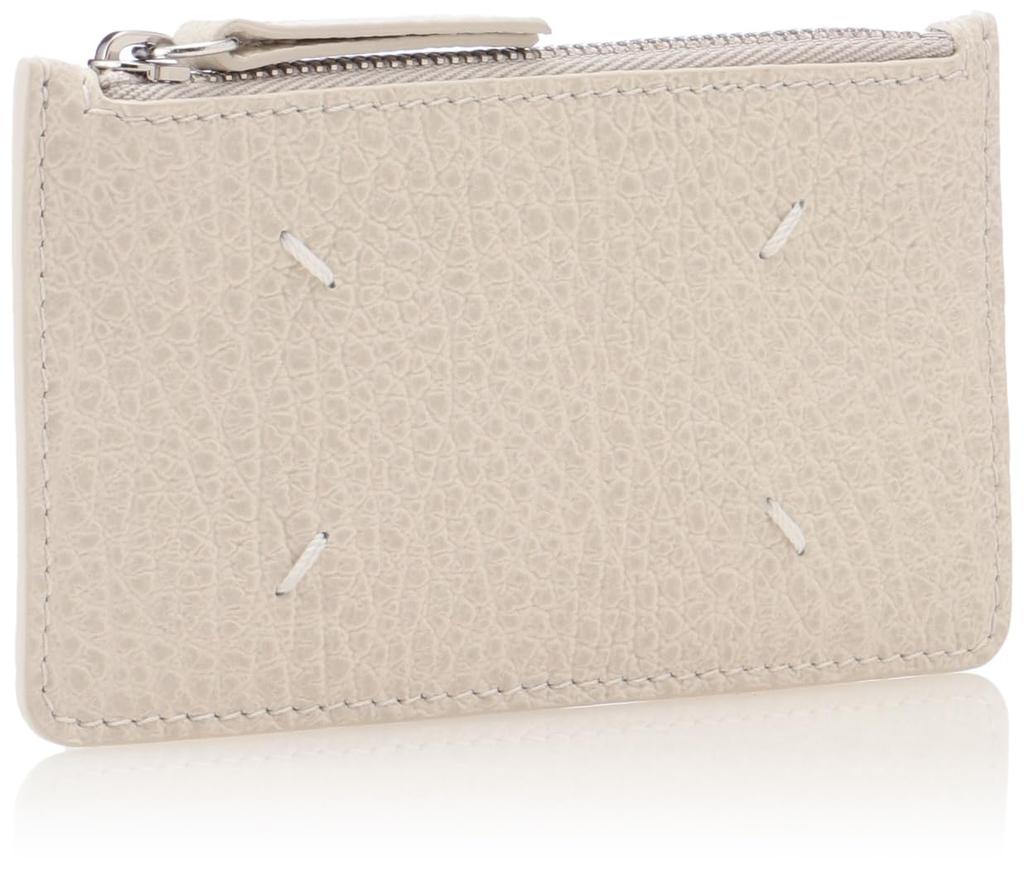 Maison Margiela Card Case S56UI0143-P4455 Card Holder Zip New Grey Leather Free Size [Used]