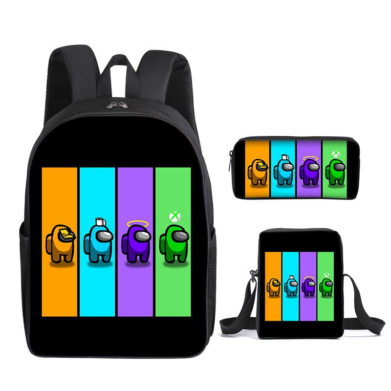 Among Us Visor Backpack Kids Rucksack Crewmate Back School Bag.