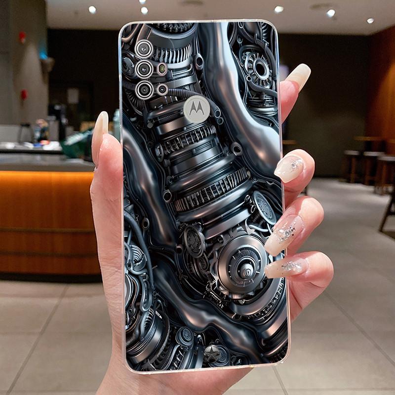 Case For Motorola Moto G30/G20/G10 Soft Silicone TPU Clear Shell Cute Rabbit Lamp Casing Anti-scratch Cover For Moto G30 G20 G10