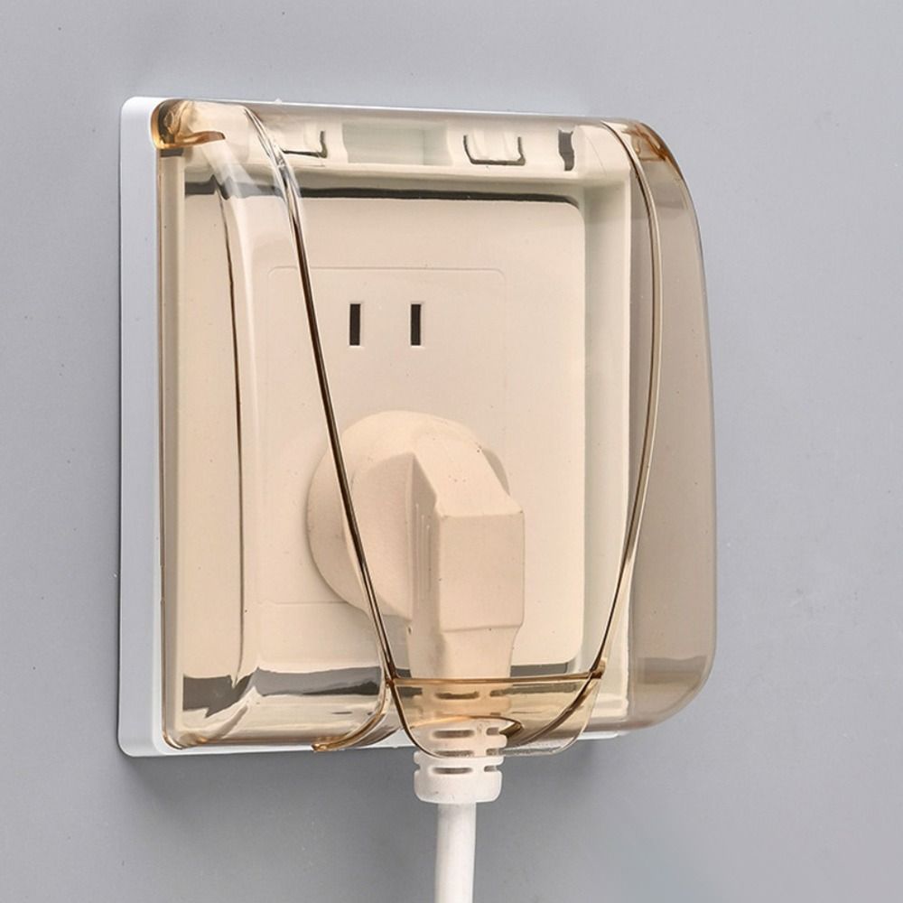 Самоклеящаяся защитная крышка переключателя, пластиковая крышка электрической вилки, защита от брызг, настенная коробка