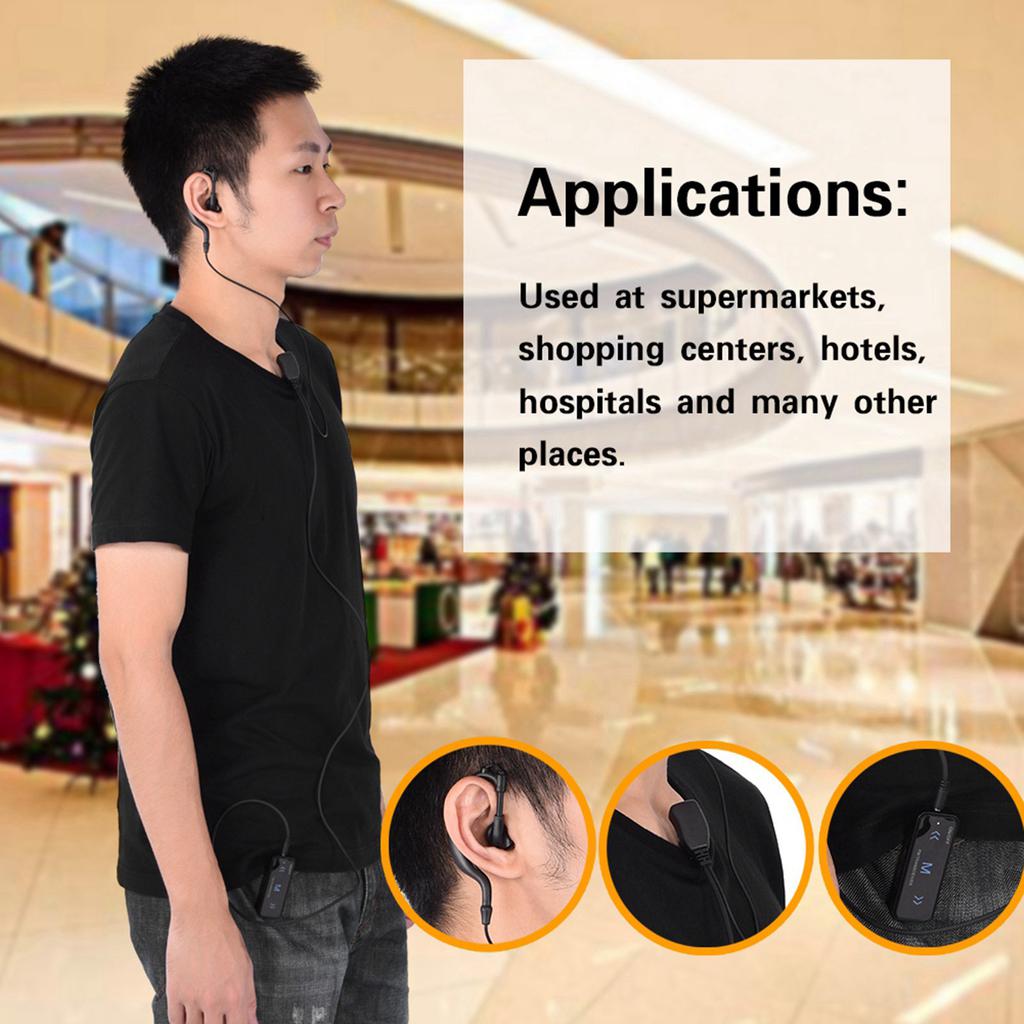 2PCS 400480MHz Mini Walkie Talkie 2Way Radio Transceiver & Earpiece Headset USB Powered