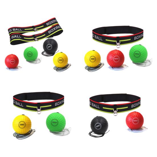 Набор боксерских мячей Yousheng с повязкой на голову, регулируемый, легкий, портативный, скорость удара, боксерский мяч, средство для тренировки координации рук и глаз