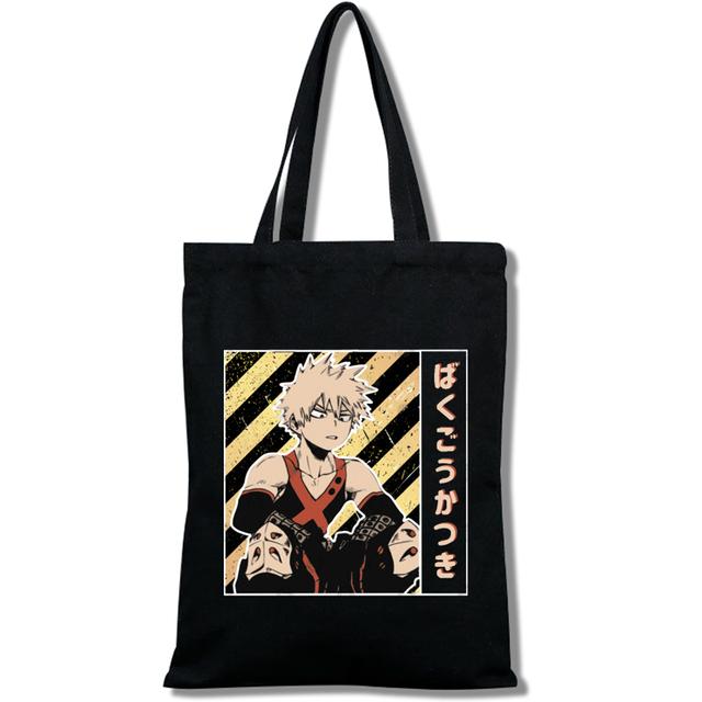 Boku No Hero My Hero Academia Deku Bakugou Большая сумка-тоут с мультяшным принтом для девочек Сумки для покупок Повседневная мода