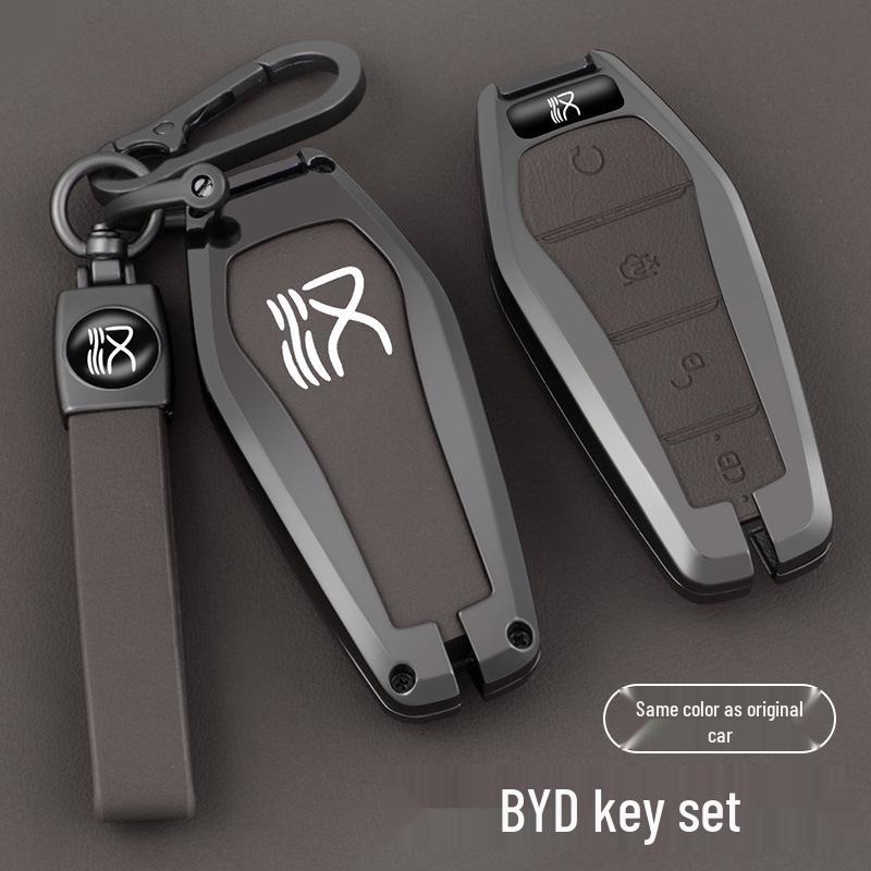Чехол для ключа BYD Han: Металлический корпус для Han DMI, Han EV, Qin, Yuan, Song PLUS, Tang