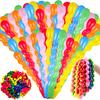 100pcs 80cm Long Spiral Balloon with Mini Pump Birthday Party Room Decoration Props Color Artistic Balloon Background Decor