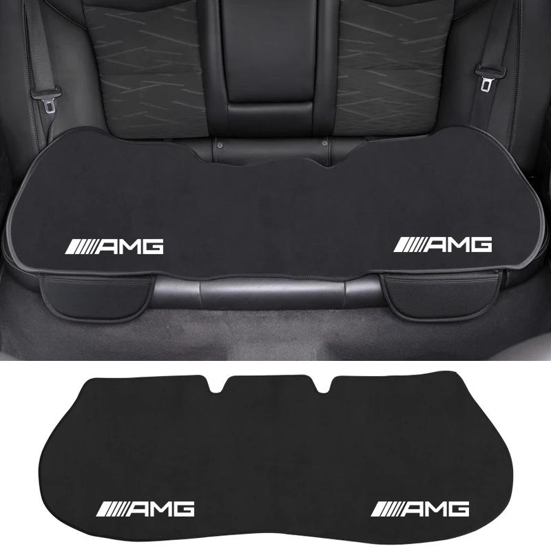 FHP3 Hot 2025 Car Seat Cushion Non-Slip Cover Ice silk Velvet Plush For Mercedes Benz W212 W204 W211W168 W213 W205 W210 W108 W124