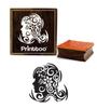 Printtoo Human Face Pattern Wooden Rubber Stamp Scrap-booking Craft Square Stamp-2 X 2