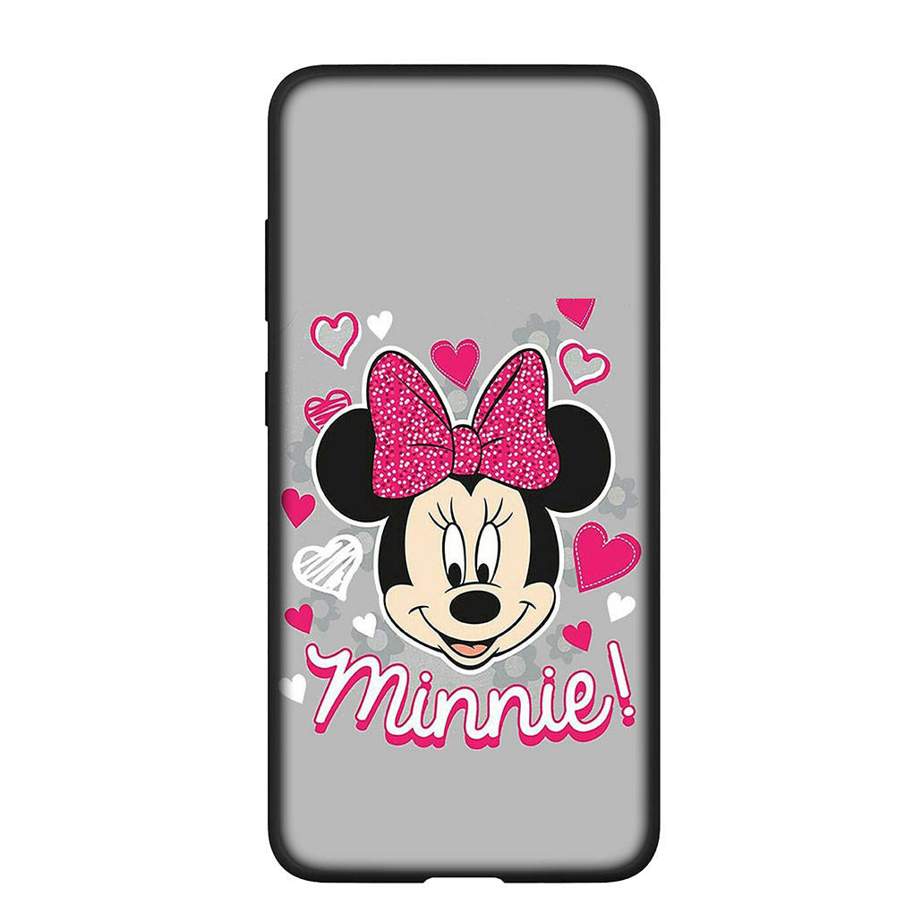 Чехол для телефона Samsung Galaxy S25 S24 S23 iPhone 16 15 Xiaomi Redmi Note 14 13 12 16E X 11 Pro Max OPPO Moto Huawei A15 аниме Минни Маус розовый чехол
