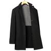 Осенне-зимнее новое мужское двухстороннее шерстяное пальто средней и длинной длины с воротником для делового повседневного шерстяного пальто для мужчин