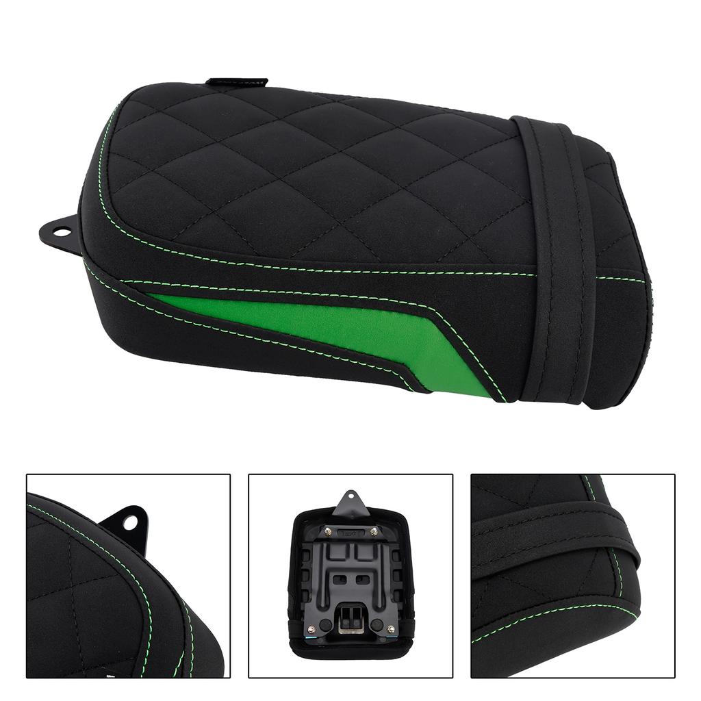 Rear Seat Passenger Cushion Flat Pu Fit Green For Kawasaki Eliminator 500 24-25