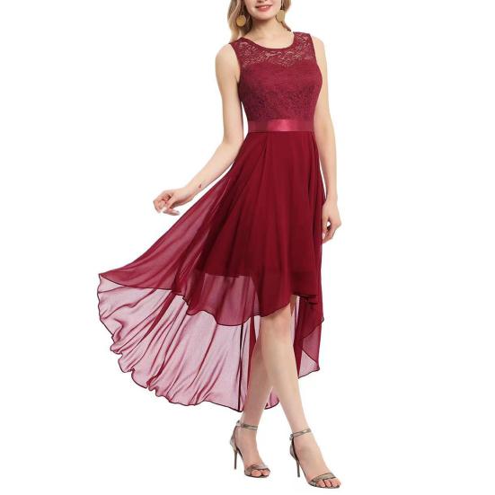 Летнее торжественное платье Кружевное платье-махаон крючком с большим подолом Макси-платье для свадьбы