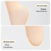 Women's Medium-Length Invisible Ballet Dance Socks, Sweat-Absorbent, Flesh-Toned Nylon.