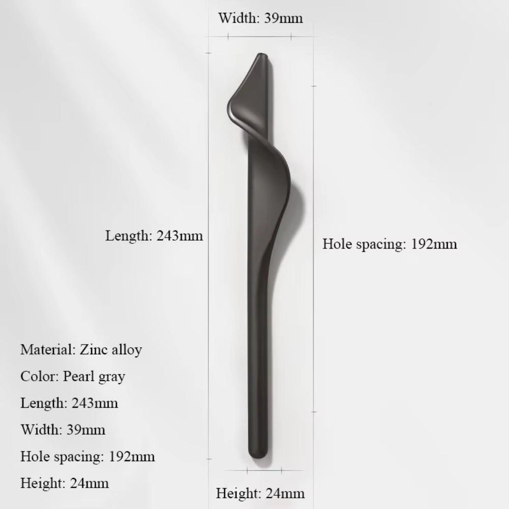 Zinc Alloy Wardrobe Door Handles Light Gold Dresser Drawer Knobs Furniture Handles for Wardrobe