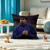 F-Football star L-Lamine Yamal Square Double-Sided printed Pillow Case Bedroom Bedside Pillow Sofa Cushion Cover