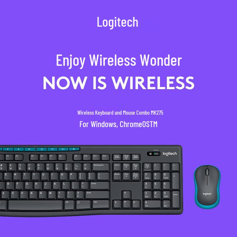 Беспроводной комплект клавиатуры и мыши Logitech MK275