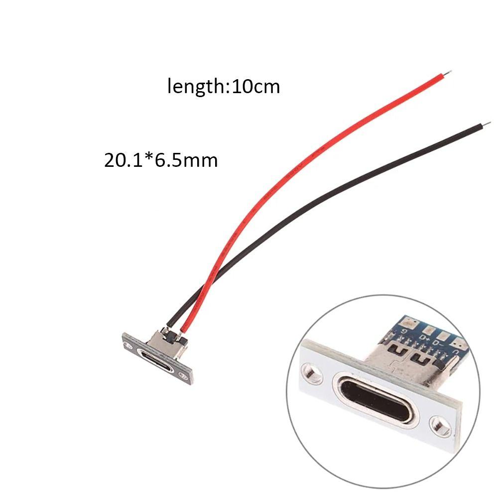 2P гнездовой разъем Jack 2Pin USB Type C разъем для зарядки порт данных порт зарядки