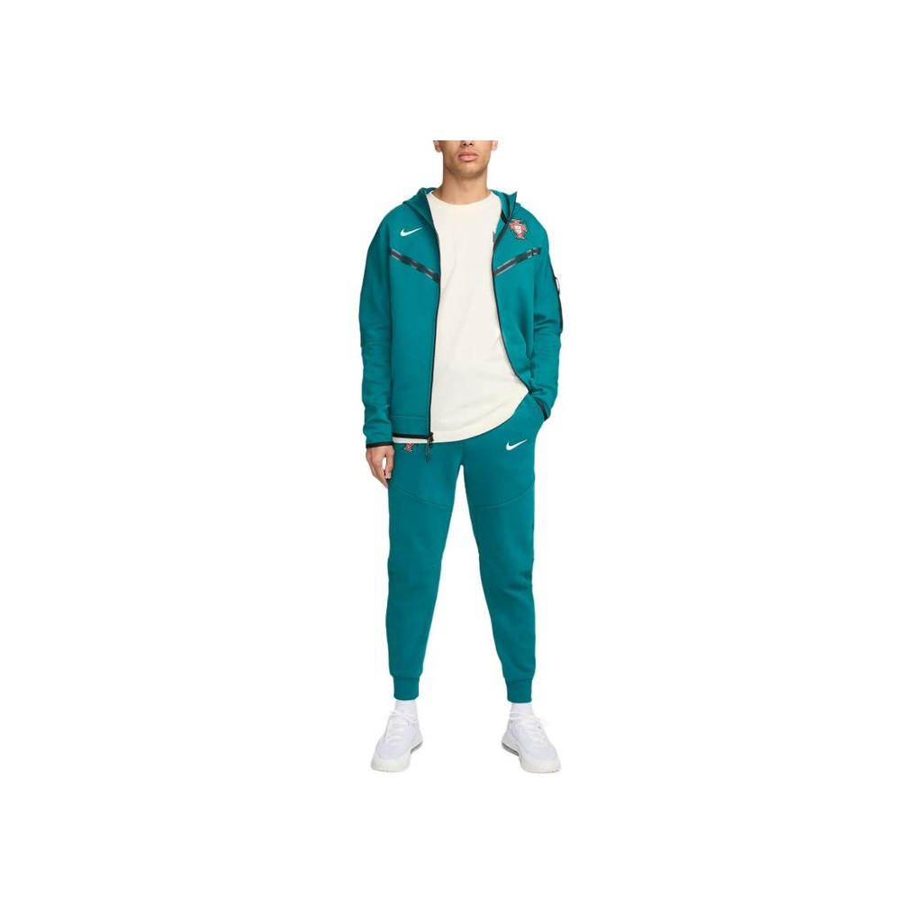 Nike Португалия Tech Fleece Windrunner Удобная мягкая куртка с длинным рукавом на молнии Мужская куртка Crystal-Blue FZ5829-381