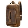 Сумка через плечо Crazy Horse Leather Handheld, дорожная сумка, мужской рюкзак большой вместимости для отдыха на природе, винтажная многофункциональная мужская сумка из натуральной коровьей кожи