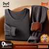 MaoRen Modal Fleece-Lined Thermal Underwear Set