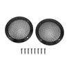 2PCS Ceiling Speaker Grill Cover 92mm Iron Aluminum Round Speaker Mesh Cover Grille Protector for Home Theater Car