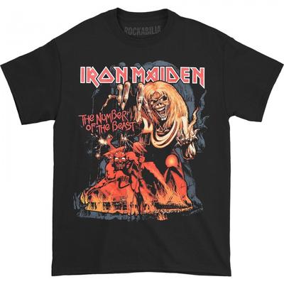 Iron Maiden Футболка унисекс с рисунком «Количество зверей» для взрослых