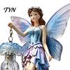 Niche Decorative Wall Fixture Fairy Night Light, Resin Elf Sculpture Lantern for Bedroom, 3D Artistic Lamp Living Room Hanging Art Decor with