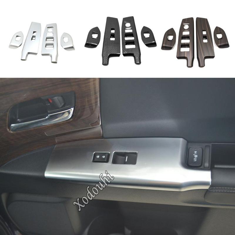 For Honda Odyssey 2024 Car Door Armrest Glass Button Trim Window Switch Panel Covers Stickers Accessories Decoration