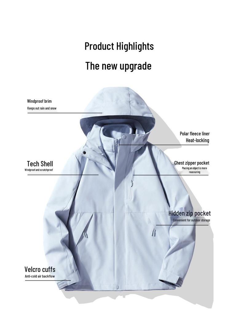 Женская куртка 3-в-1 Camel, ветрозащитная, водонепроницаемая, для альпинизма, на раннюю весну