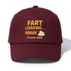 1 шт. Бейсболка с принтом FART LOADING для взрослых, Минималистичный ретро-стиль, Повседневная, Мягкая, Регулируемая, Кепка-папа, Идеально в качестве подарка