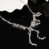 Goth Tyrannosaurus Chain Choker Punk Dragon Necklace Fashion Dinosaur Skeleton Necklace  Friend
