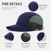 Retro 5-panel Quick-drying Baseball Cap Soft Brim Plaid Running Caps Breathable Peaked Cap  Men