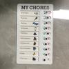 Plastic Chore Chart Reusable My Chores Checklist Board Task Tracker Planner  Time Management