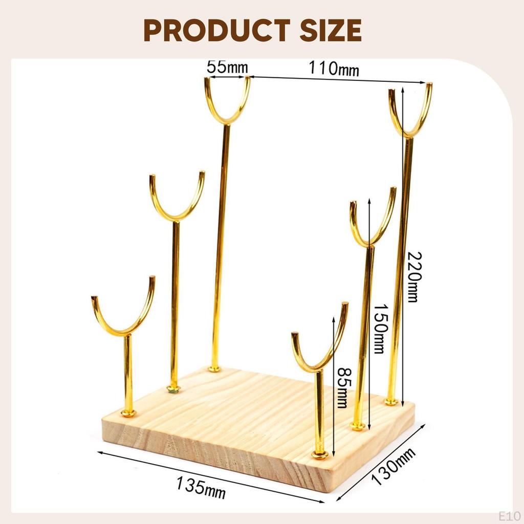 Органайзер для браслетов Элегантная подставка для часов Настольная подставка Деревянная основа для мужчин