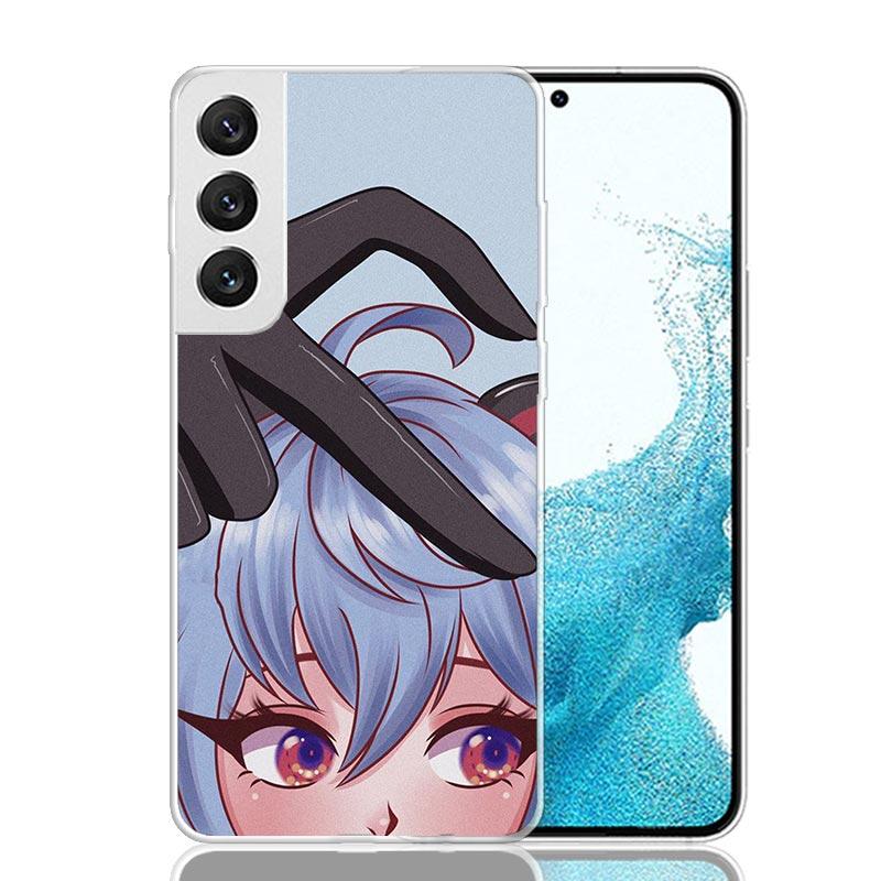 Genshin Love Walnut Phone Case For Samsung Galaxy S25 S24 S23 S22 S21 FE S20 Ultra S10 Plus Art Customized Coque Capa S24 S23 S2