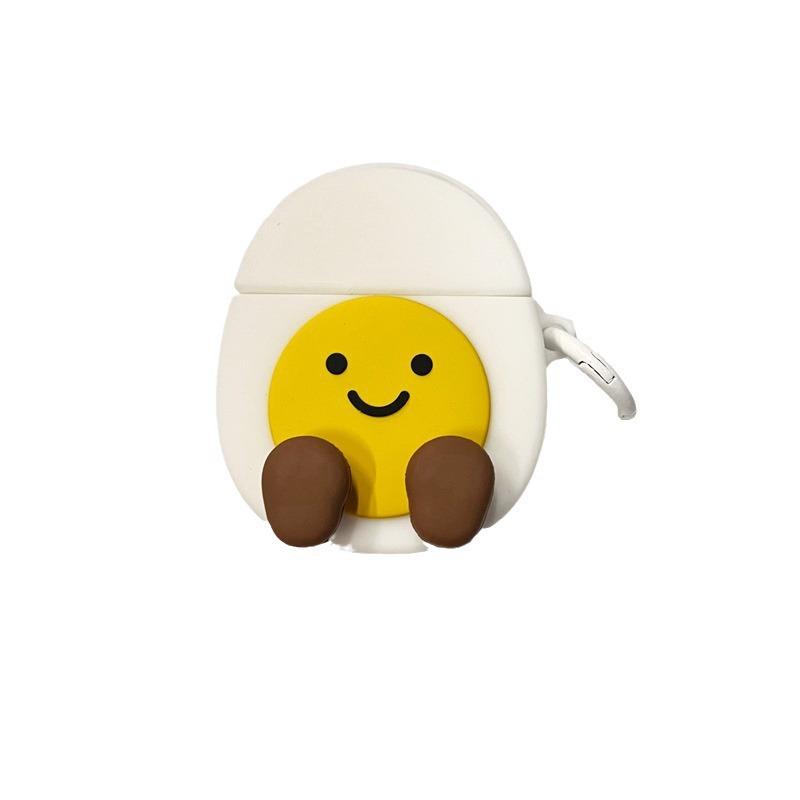 Выражение желтка яйца для чехла беспроводных Bluetooth-наушников Apple AirPods Pro 1-го, 2-го, 3-го поколения, силиконовый, милый, мультяшный