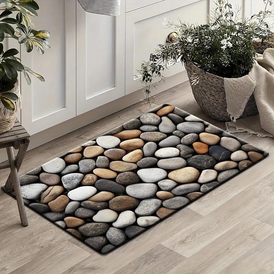 1 шт. Коврики для двери с рисунком кошек-пазлов, Кухонные коврики, Нескользящий поп-дизайн, Коврики для гостиной, Коврик для ванной, Ковер для дома, Декор для раковины, Прачечной