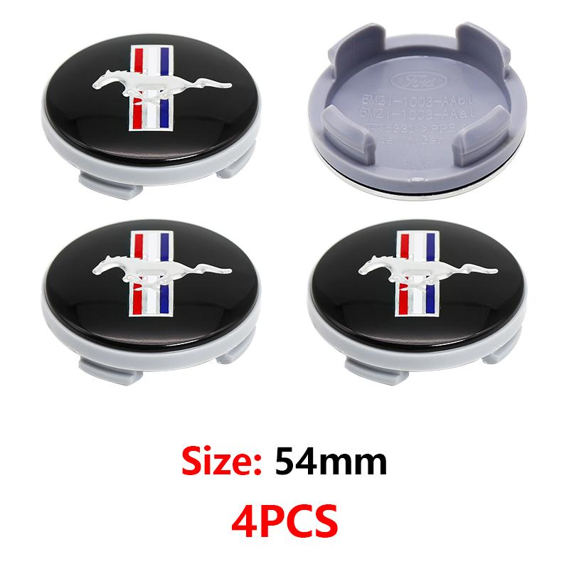 Car Sticker 54mm Wheel Center Cap Ford Logo Hub Cover Badge Emblem For Ford Focus Mk2 Mk3 Fiesta Ranger Mondeo Mk4 S-MAX Kuga Mu