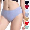 Panties Plus Size Briefs Mid-waisted Women Underwear