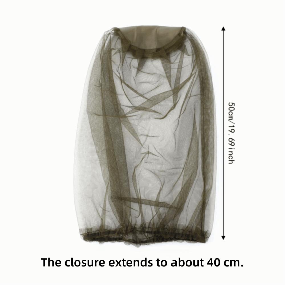 6 Pack Lightweight Head Mesh Covers Breathable Mesh Face Covers Bug Head Net Outdoor Activities