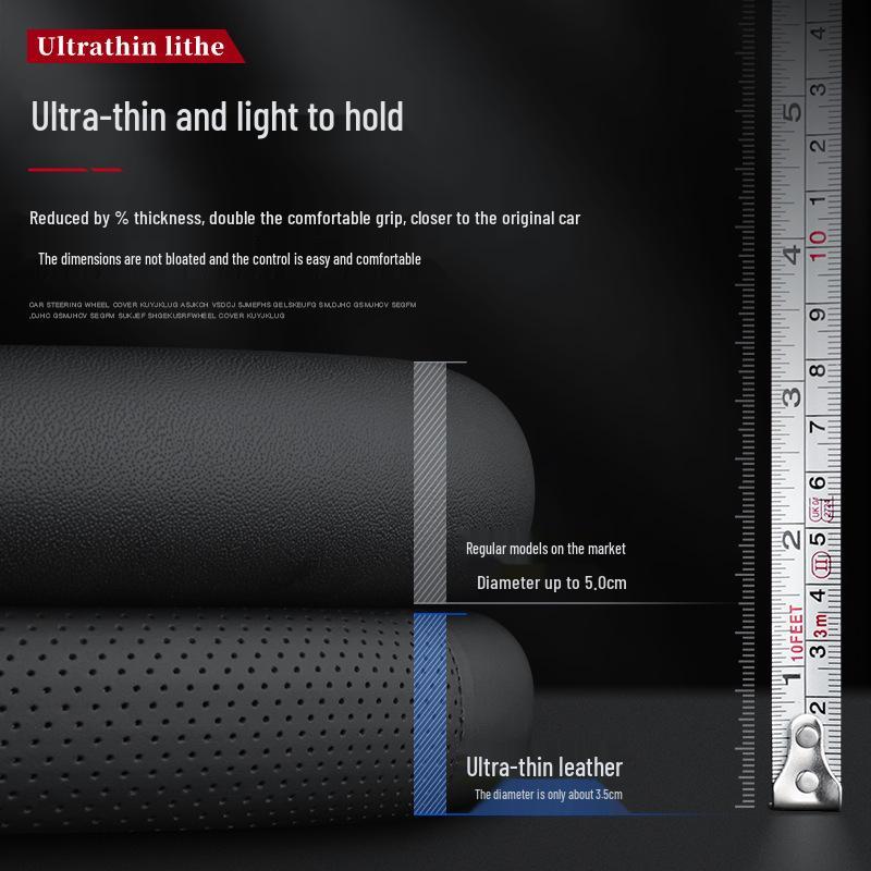 Чехол рулевого колеса из натуральной кожи для моделей Kia: K3, Sportage, K5, Forte, K2, Cerato, KX3, KX Cross, K4, Seltos